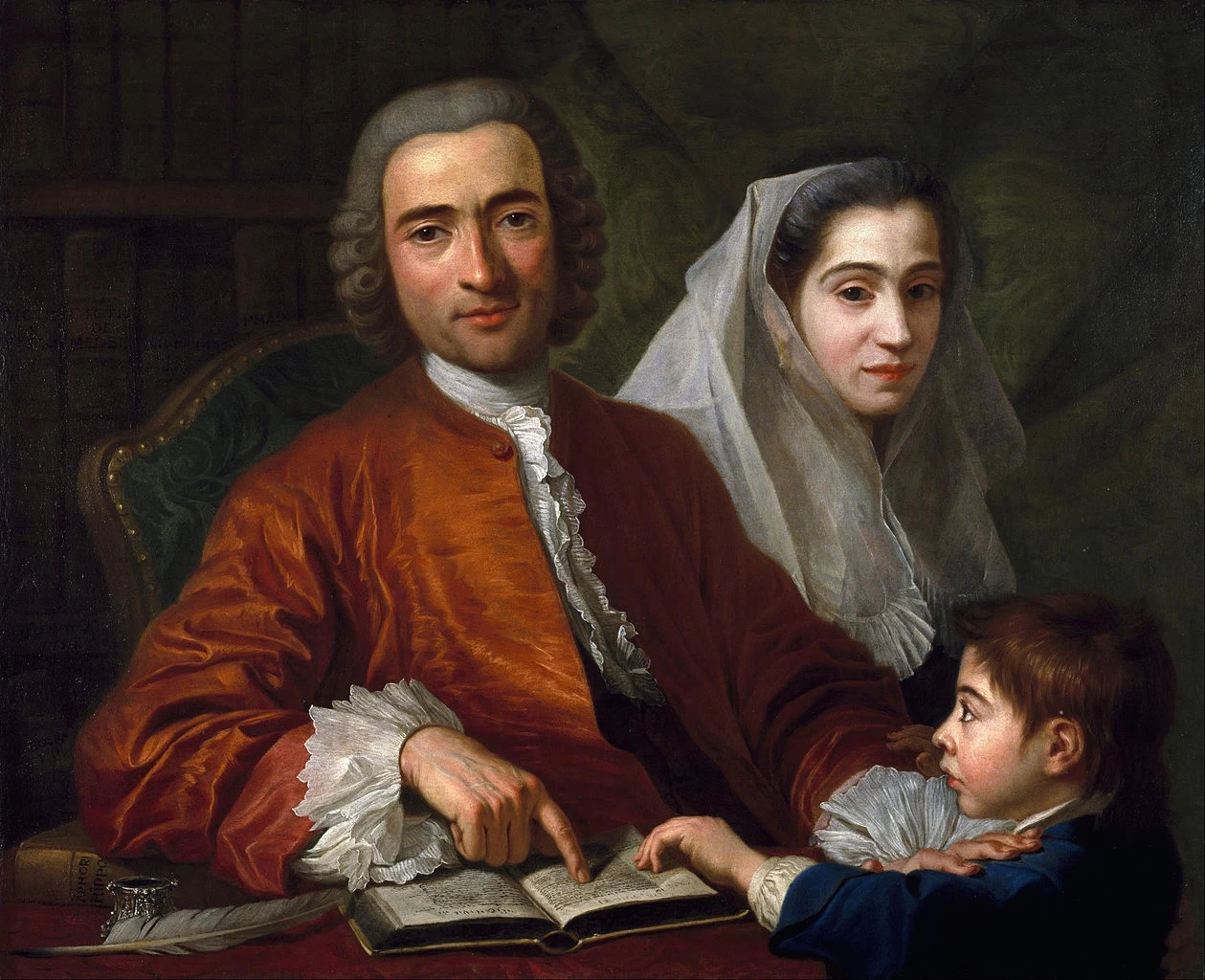 Il dottor Salvatore Bernard con la moglie e il figlio